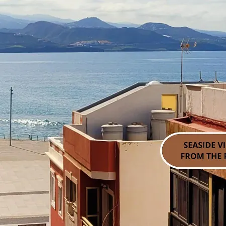 Appartamento Casita Canaria Playa Beachfront Access & Lateral Ocean View With Terrace