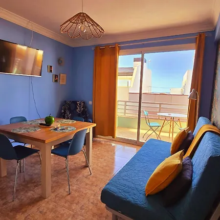 Casita Canaria Playa Beachfront Access & Lateral Ocean View With Terrace Appartamento